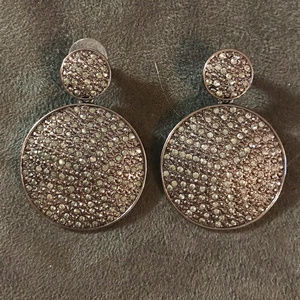 GUESS Circular Drop Studded Earrings